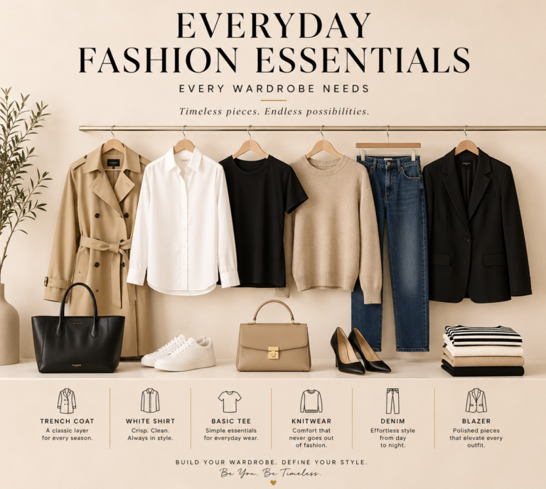 Everyday Fashion Essentials Every Wardrobe Needs